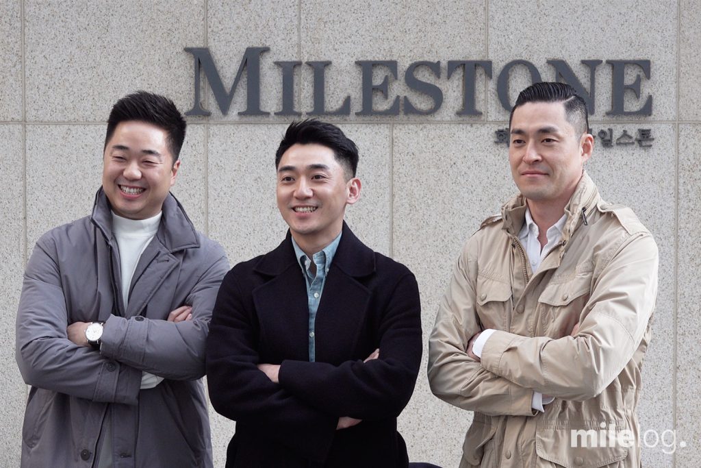 마일스톤 사옥 지하에서 진행된 이투데이 인터뷰 현장 전경