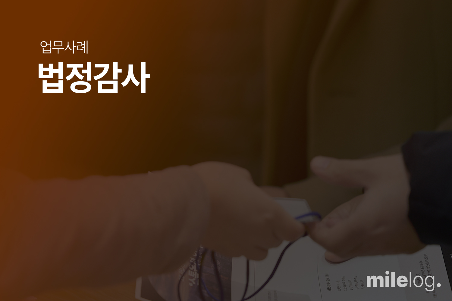 제조업을 영위하는 H사 24년 초도 법정감사 수행